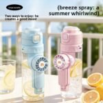 Multifunctional Water Bottle With Portable Misting Handheld Fan For Students And Kids Going To School - Image 4