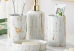 Bathroom Marble Bathroom Wash Kit Ceramic - Image 4