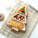 4Pcs Christmas Tree Ceramic Plates - Image 8