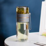 Glass Water Bottle With Tea Infuser Filter Tea Separation Double Wall Glass Bottle Leakproof Water Bottle - Image 6