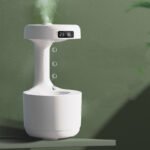 Bedroom Anti-Gravity Humidifier With Clock Water Drop Backflow Aroma Diffuser Large Capacity Office Bedroom Mute Heavy Fog Household Sprayer - Image 7