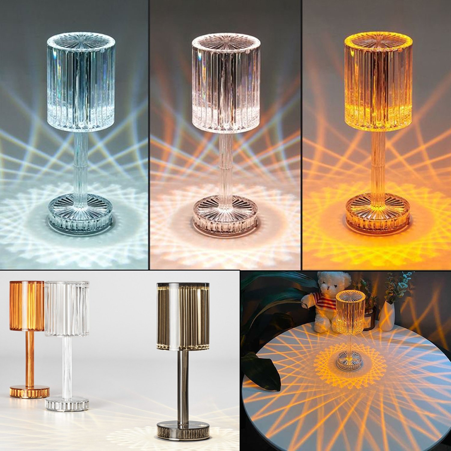 340e1581-f366-46c6-9250-3ca95449fadc.jpg New Crystal Table Lamp Hotel Decoration Diamond Romantic Warm Led For Home Decor Romantic Gift Night Light - Image 1