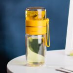 Glass Water Bottle With Tea Infuser Filter Tea Separation Double Wall Glass Bottle Leakproof Water Bottle - Image 3
