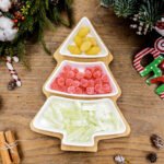 4Pcs Christmas Tree Ceramic Plates - Image 5