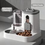 4 Colors Gravity Pet Feeder Water Dispenser Cute Cat Shaped Automatic Food Water Bowl Large Capacity Detachable Stable Anti Slip Base Feeding Supplies For Cats Puppies Small Animals Home Indoor Use - Image 3