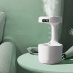 Bedroom Anti-Gravity Humidifier With Clock Water Drop Backflow Aroma Diffuser Large Capacity Office Bedroom Mute Heavy Fog Household Sprayer - Image 3