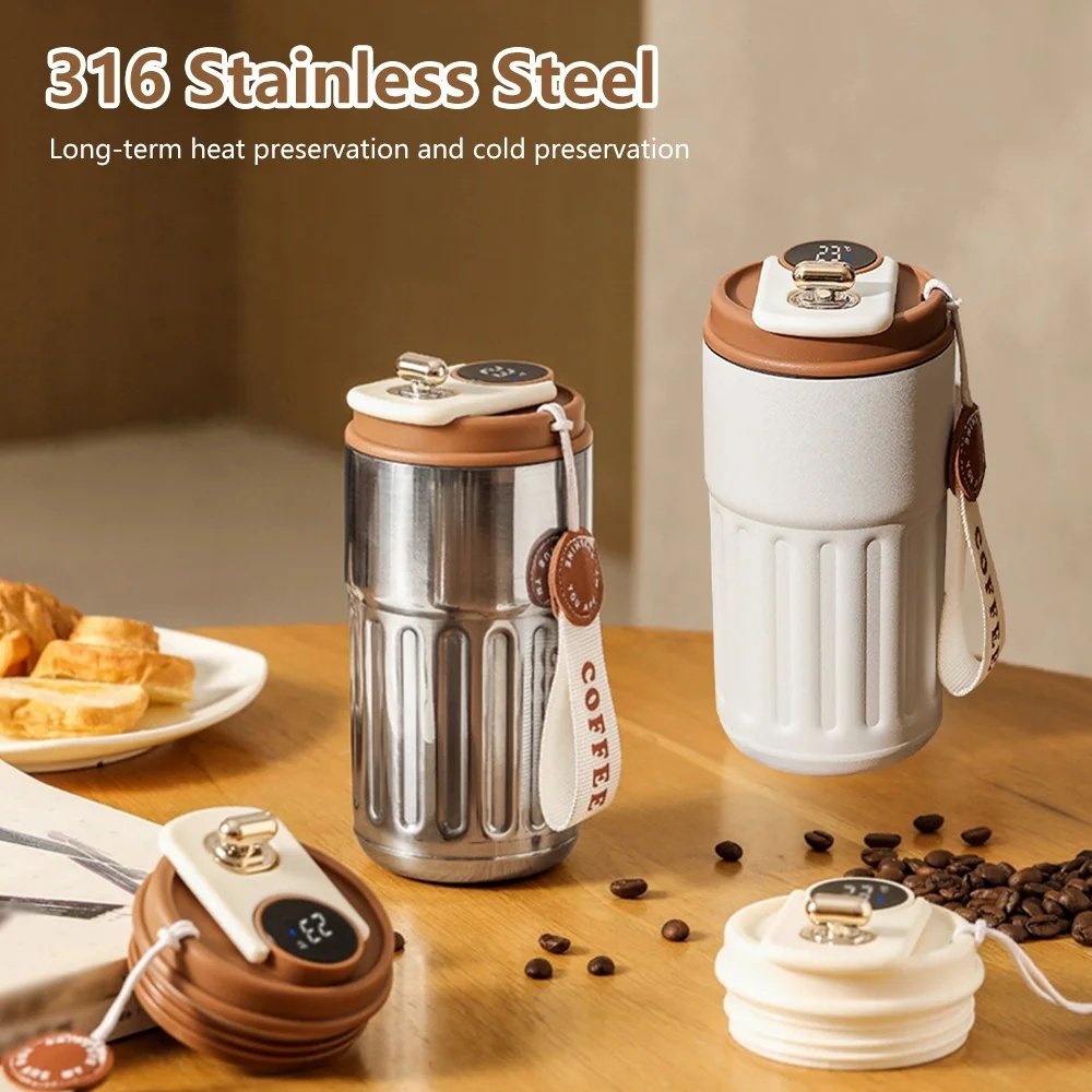 a95f5faa-d965-4622-ab3a-6a910dfc2633.jpg Smart Digital Thermal Bottle Portable Coffee Mug Stainless Steel Water Bottle In-Car Insulated Cup Keep Cold Vacuum Flasks 450ml - Image 1