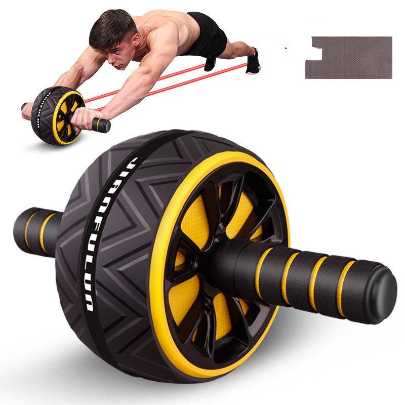 b3e9d164-69fb-4d08-b035-f914b7b4e595.jpg Abdominal Muscle Mute Abdominal Fitness Device Exercise Fitness Weight Loss Fitness Wheel For Men And Women - Image 1