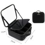 Smart LED Cosmetic Case With Mirror Cosmetic Bag Large Capacity Fashion Portable Storage Bag Travel Makeup Bags - Image 9
