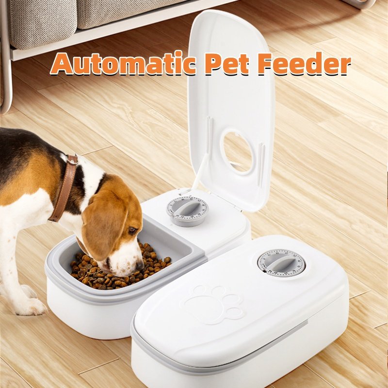 db1580b8-2be0-482e-b649-b19f235929e9.jpg Automatic Pet Feeder Smart Food Dispenser For Cats Dogs Timer Stainless Steel Bowl Auto Dog Cat Pet Feeding Pets Supplies - Image 1