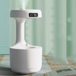 Bedroom Anti-Gravity Humidifier With Clock Water Drop Backflow Aroma Diffuser Large Capacity Office Bedroom Mute Heavy Fog Household Sprayer - Image 4